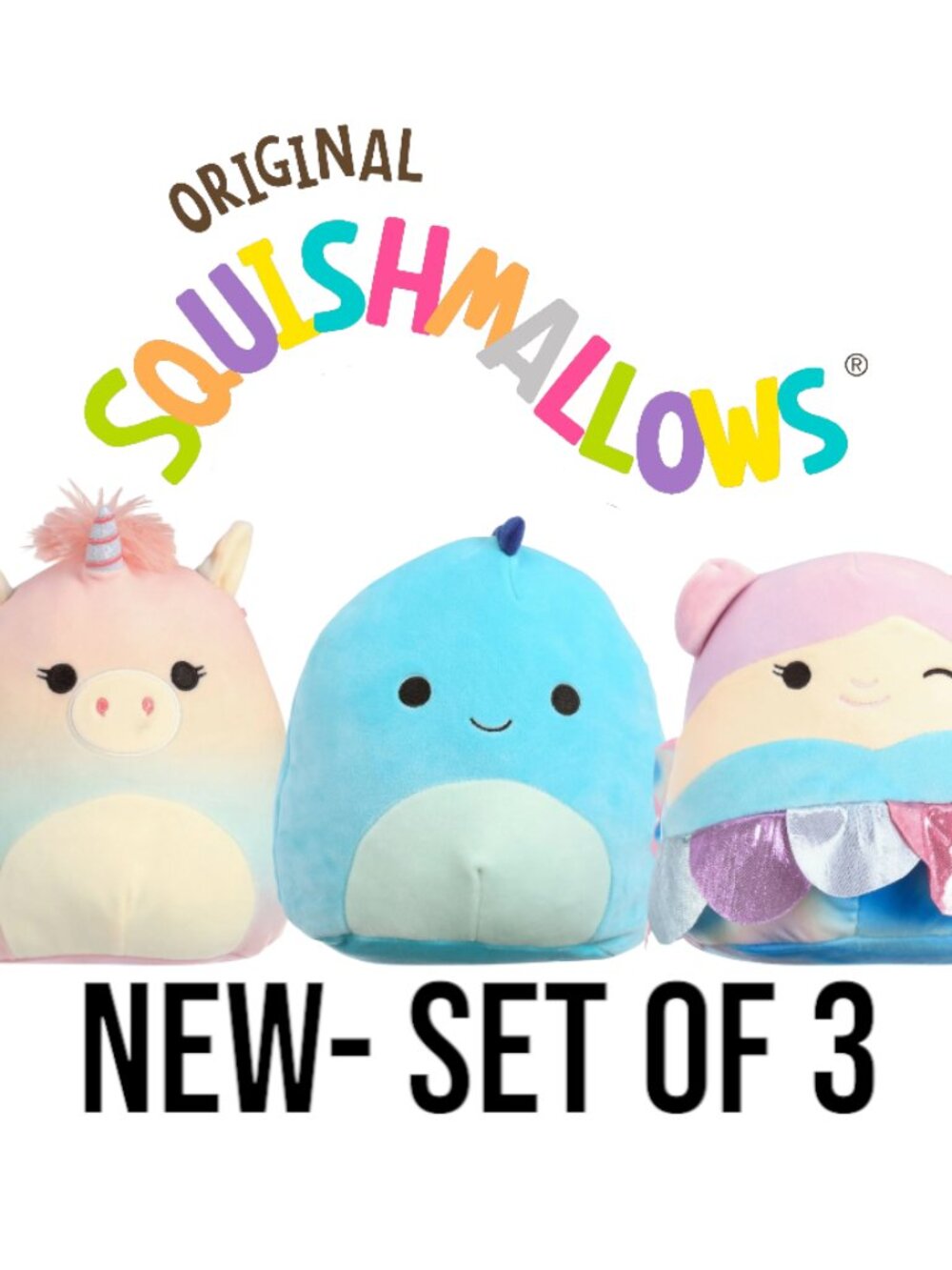 NEW SQUISHMALLOWS PLUSH BUNDLE Gretti Bebb Bevalee Easter Basket GIFT SET Stuffe